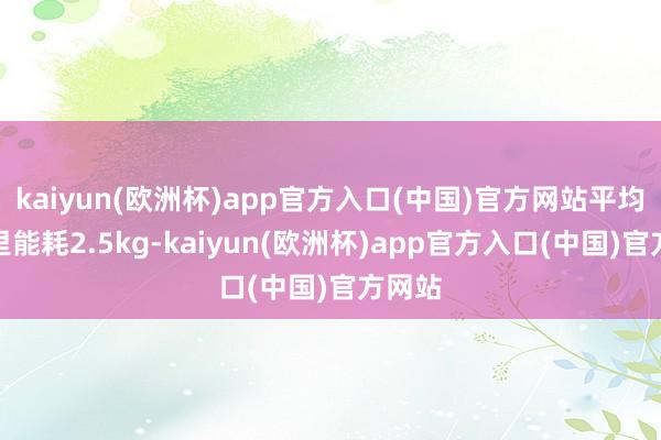 kaiyun(欧洲杯)app官方入口(中国)官方网站平均百公里能耗2.5kg-kaiyun(欧洲杯)app官方入口(中国)官方网站