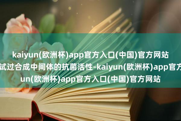 kaiyun(欧洲杯)app官方入口(中国)官方网站但似乎莫得东谈主测试过合成中间体的抗菌活性-kaiyun(欧洲杯)app官方入口(中国)官方网站