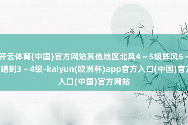 开云体育(中国)官方网站其他地区北风4~5级阵风6~7级磨蹭到3~4级-kaiyun(欧洲杯)app官方入口(中国)官方网站
